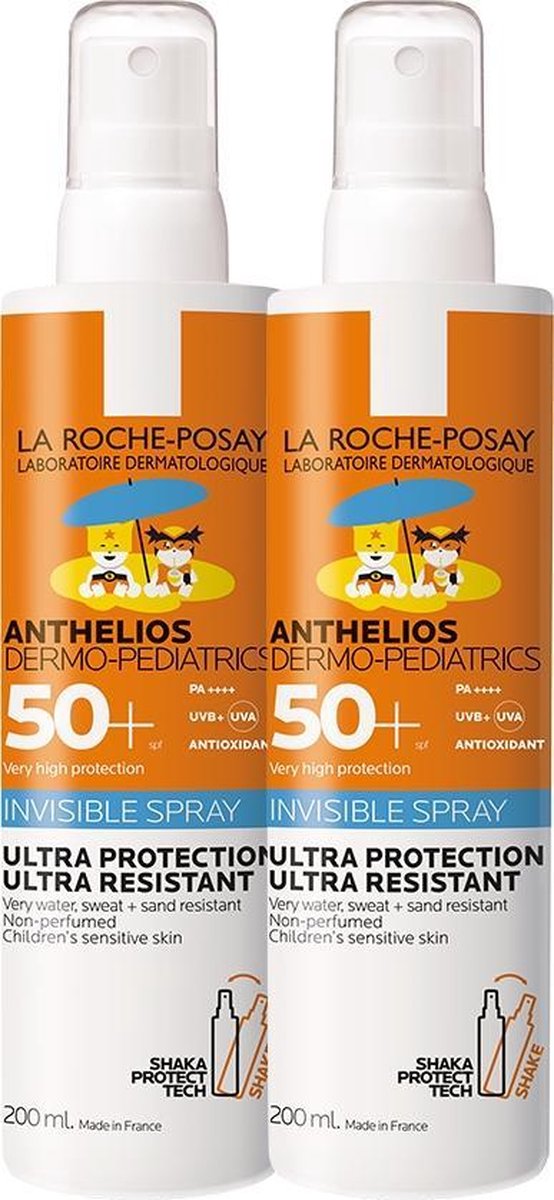 La Roche-Posay Anthelios Kids Onzichtbare Zonnebrand Spray SPF50+ - 2x200ml