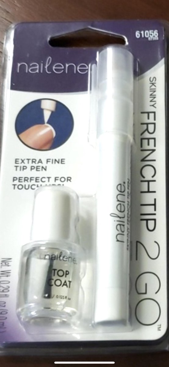 Nailene French Tip Pen 2 Go + Top Coat 61056