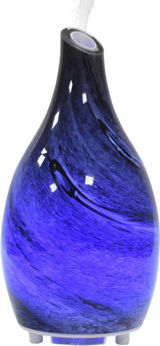Luxema® - Aroma Diffuser voor Etherische Olie - Ultrasone Vernevelaar - Bevochtiger - Verdamper - Aroma Diffuser Vernevelaar - Glas - 7 Kleuren - Hoge kwaliteit - Fluisterstil - Aroma Vernevelaar - Diffuser - Aroma olie - Topcadeau - Luchtbevochtiger