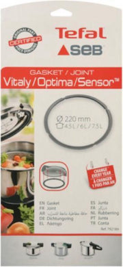 Tefal dekselring afdichting snelkookpan doorsnede 220mm 4.5 - 6 - 7