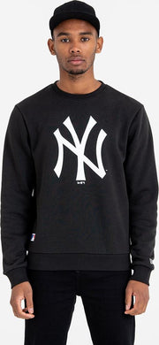 New Era Team Logo Crew New York Yankees Sweater - Black - L