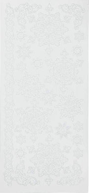 Creative Stickervel Sneeuwvlokken Junior 23 Cm Folie Wit