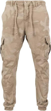 Urban Classics Heren joggingbroek -2XL- Camo Cargo Beige