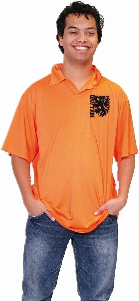 Poloshirt Oranje - Voetbal (maat M)