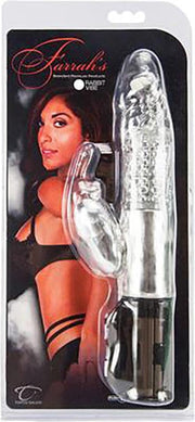 Celebrity Series Farrah 7X Rabbit Vibe - Transparent - Rabbit Vibrators - Happy Easter!