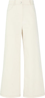 Cassis - Flared broek in katoen - Ecru