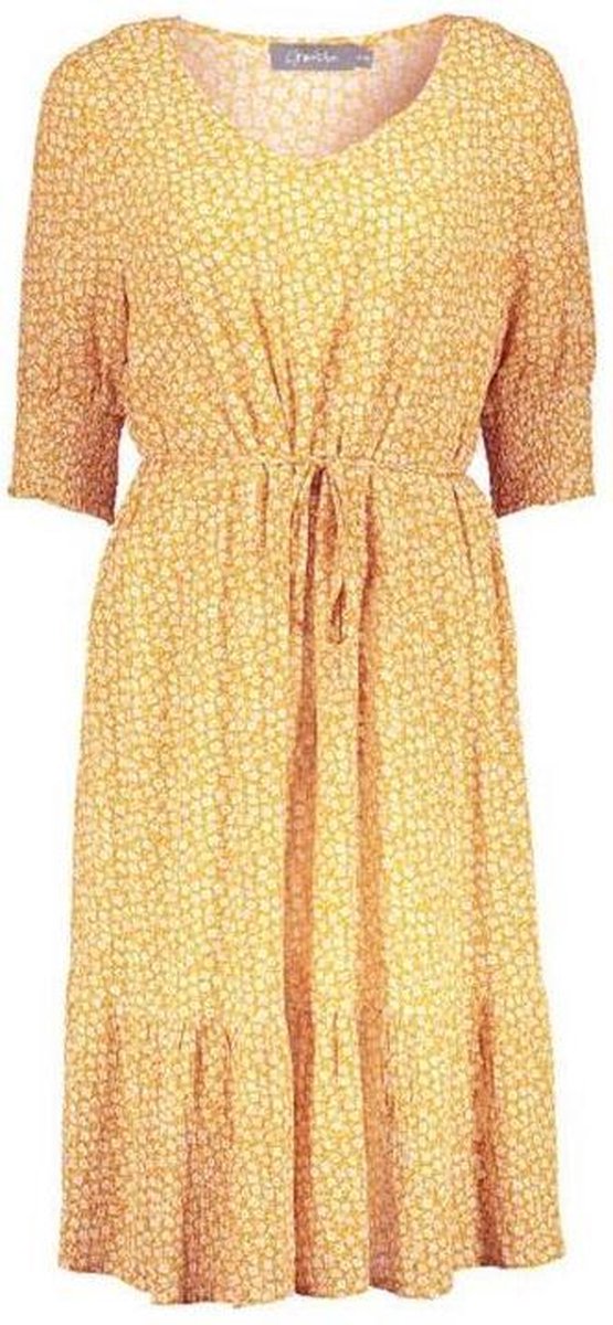Geisha Jurk AOP Yellow Flowers M