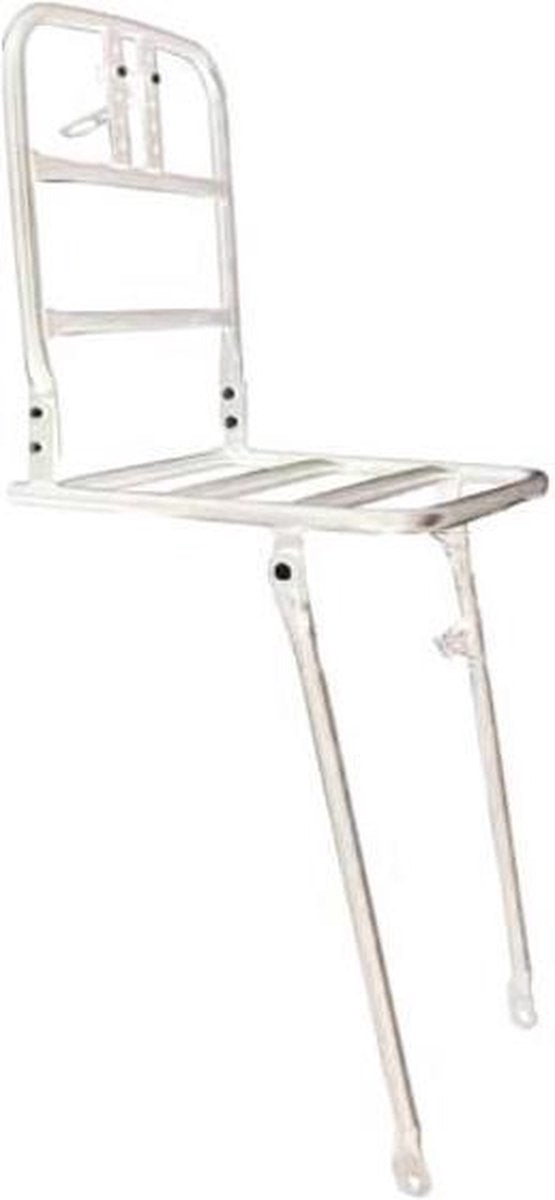 Voordrager transport aluminium 20 inch wit balhoofdmontage - WIT