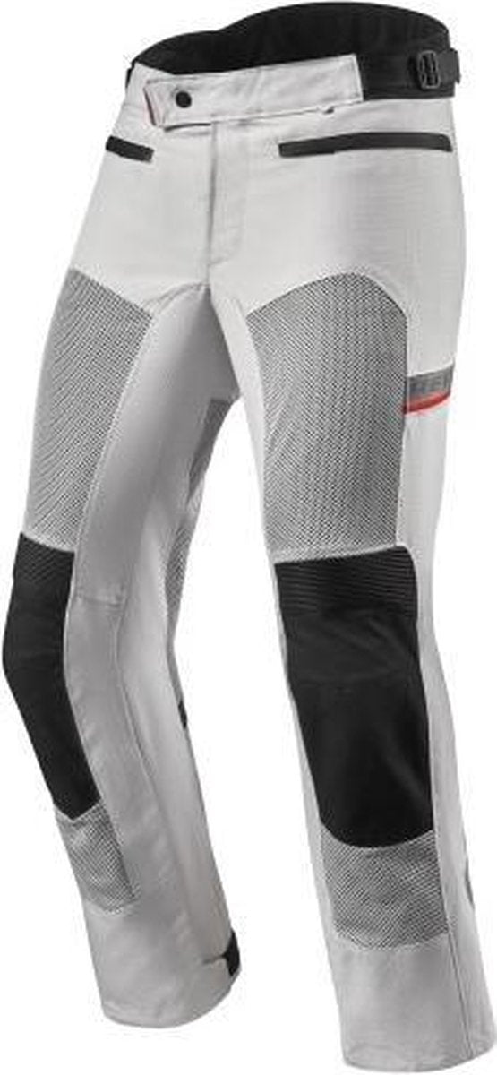 REV'IT! Tornado 3 Short Silver Textile Motorcycle Pants 2XL