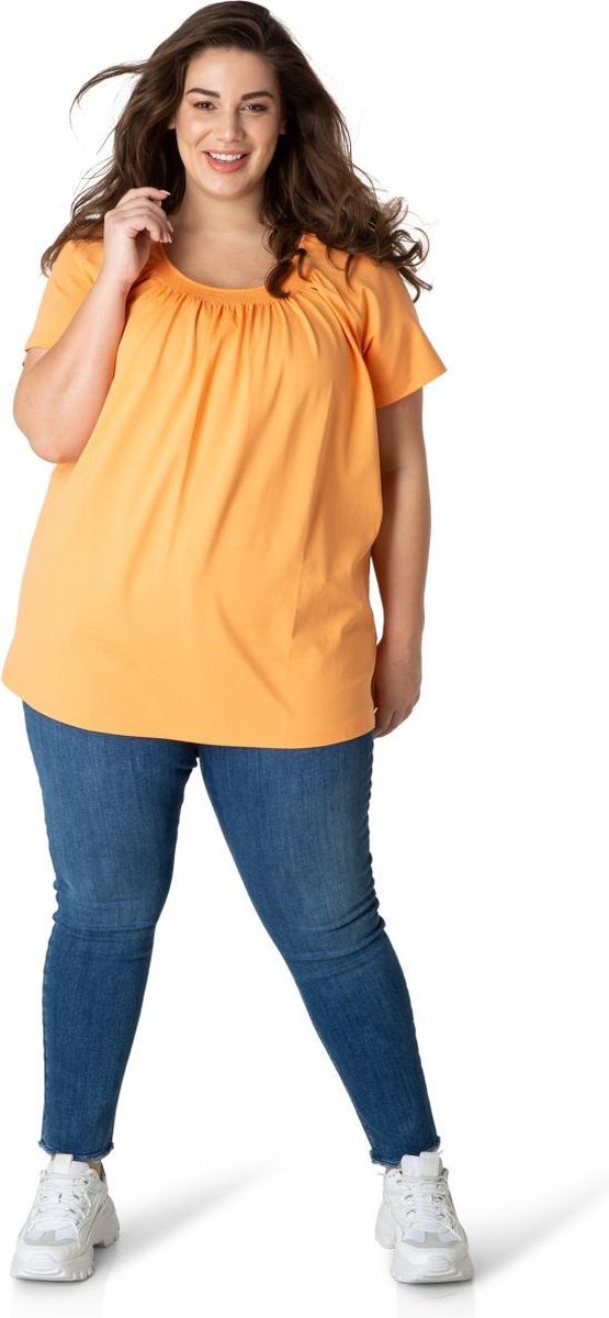 YESTA Yokia T-shirt - Salmon - maat 4(54/56)