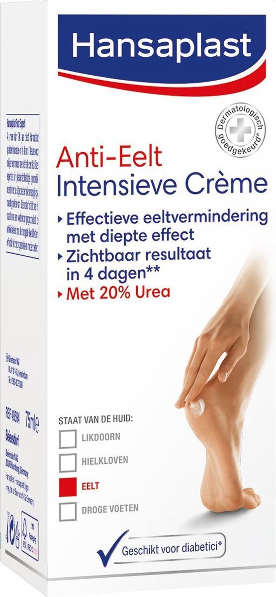 Hansaplast Anti-Eelt Intensieve Crème - Voetcrème - 75 ml
