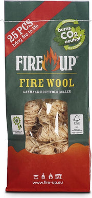 Aanmaakhoutwol Fire-Up (zak a 25 st)