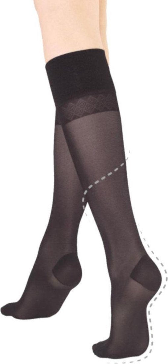 Caresse support 40 kniekousen kleur: natural maat: 36-41