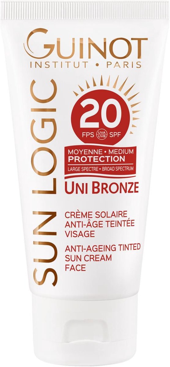 Guinot - Sun Logic Uni Bronze getinte crème gezicht Spf 20 50ml
