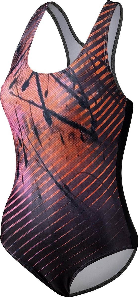 Beco Badpak Beactive Dames Polyamide/elastaan Roze/zwart Mt 40