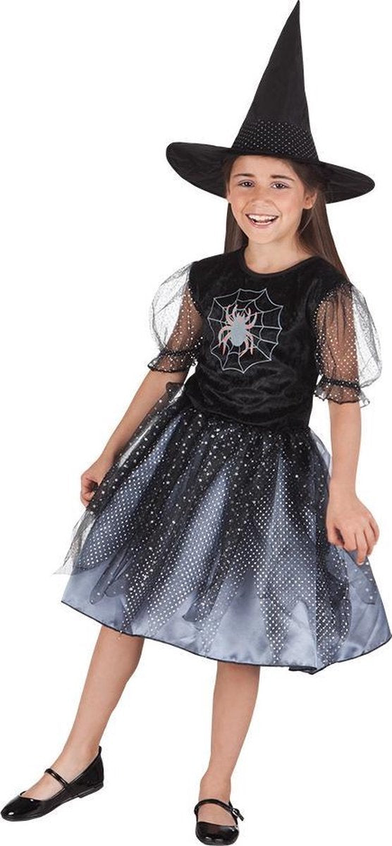 Spider Heks 4-6 jaar - Kinderkostuum - Carnavalskleding