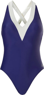 Tweka Badpak V-Hals Viktoria Koblenko Blauw 10814-40