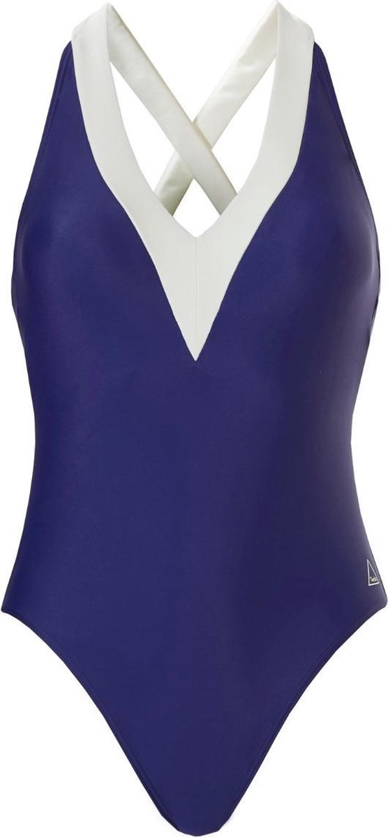 Tweka Badpak V-Hals Viktoria Koblenko Blauw 10814-40