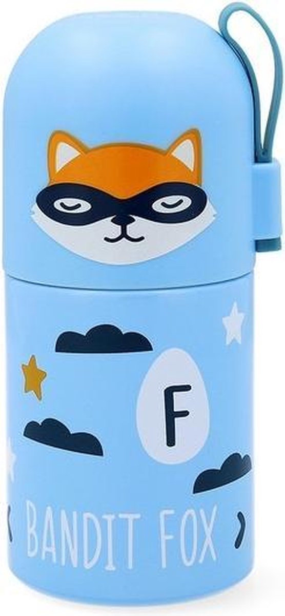 Reisthermosfles - Quid Little Fox Go Hero - Roestvrij staal - 0