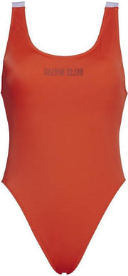 Calvin Klein badpak dames scoop one piece rood