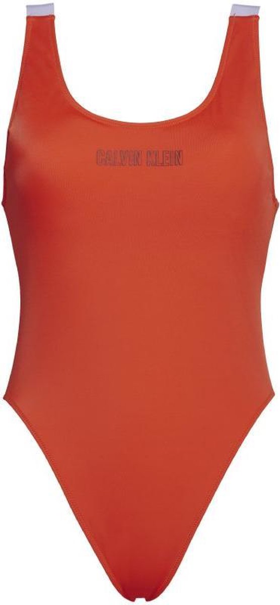 Calvin Klein badpak dames scoop one piece rood