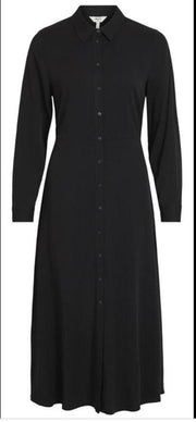 OBJBAYA L/S LONG SHIRT DRESS NOOS Black