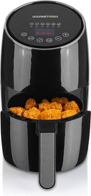 Gourmetmaxx Heteluchtfriteuse - Digitale Heteluchtfriteuse - 2 Liter - 1200 Watt - Zwart