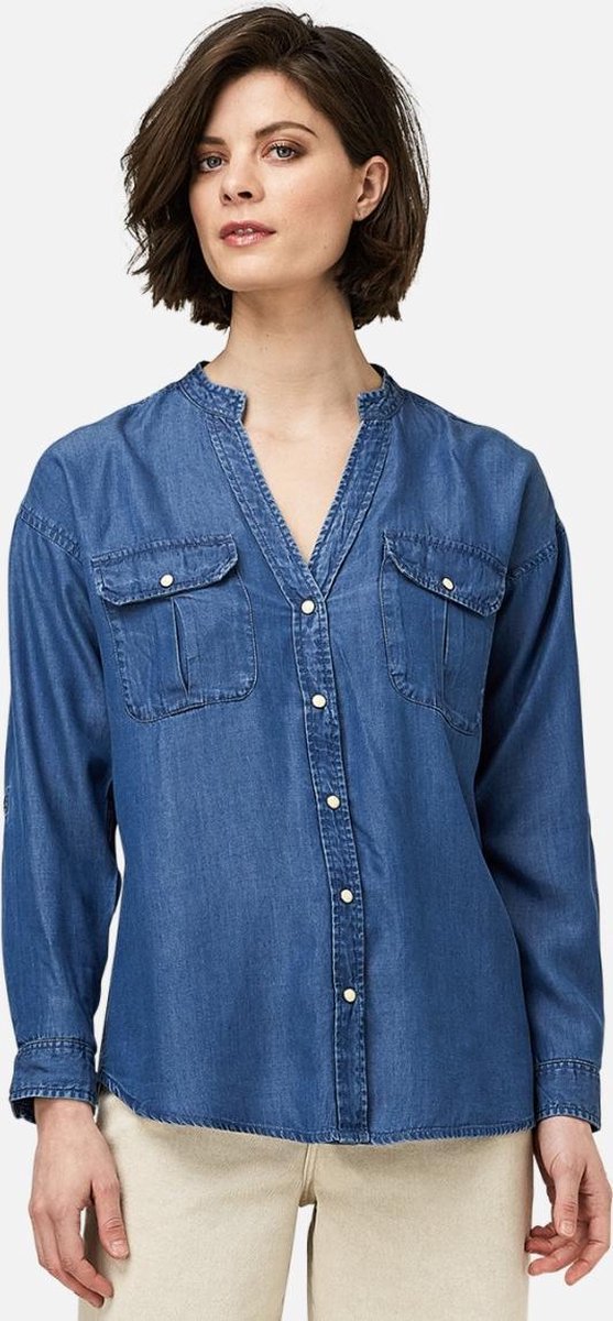 Silvercreek  Kace Blouse  Vrouwen Denim M (38)