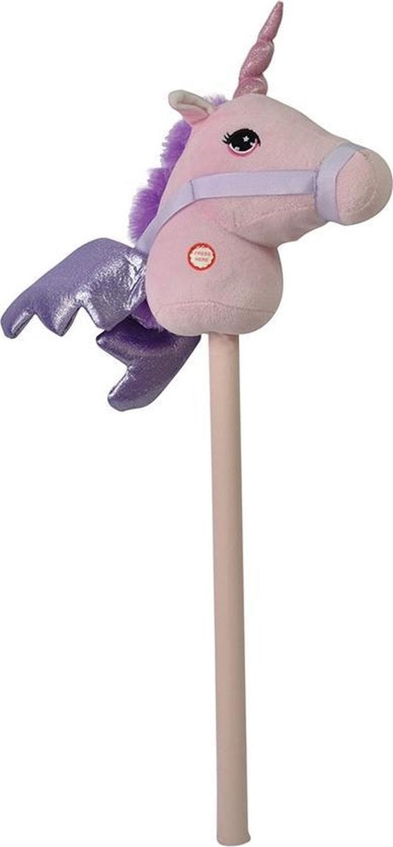 Happy People Stokpaardje Met Geluid Roze 68 Cm