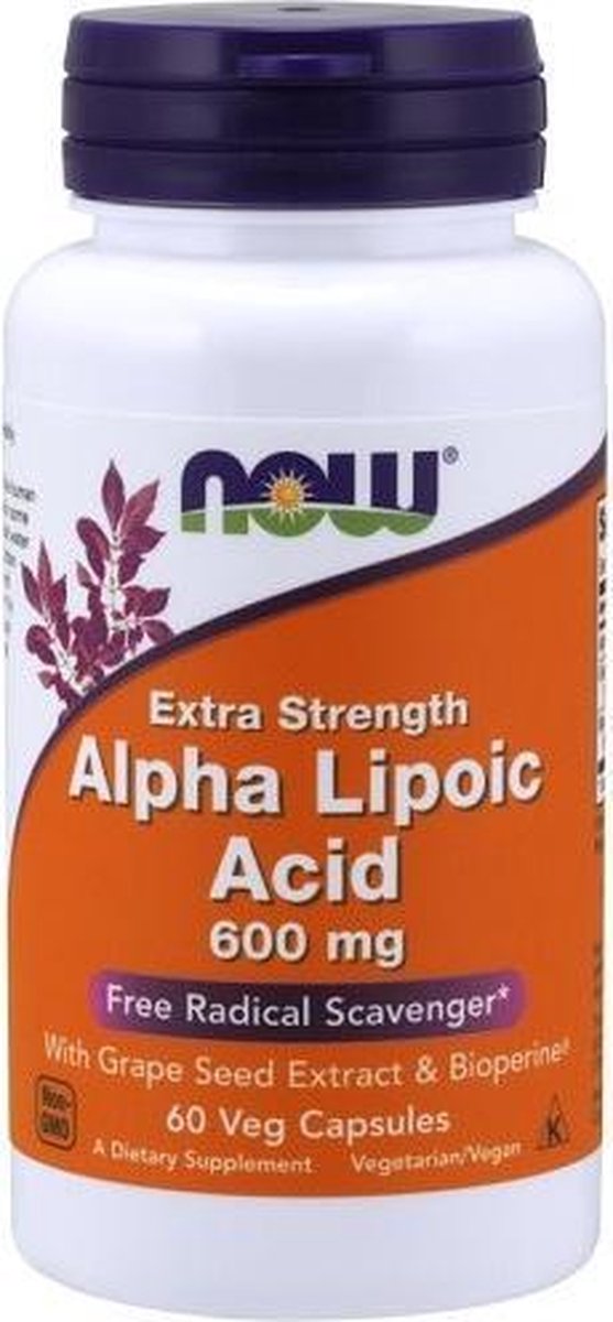Alpha Lipoic Acid 600mg Now Foods 60v-caps