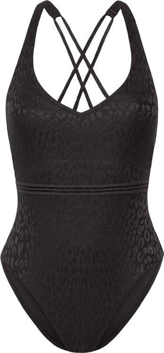 Beachlife Textured Leo V-hals badpak - Dames - Maat 36