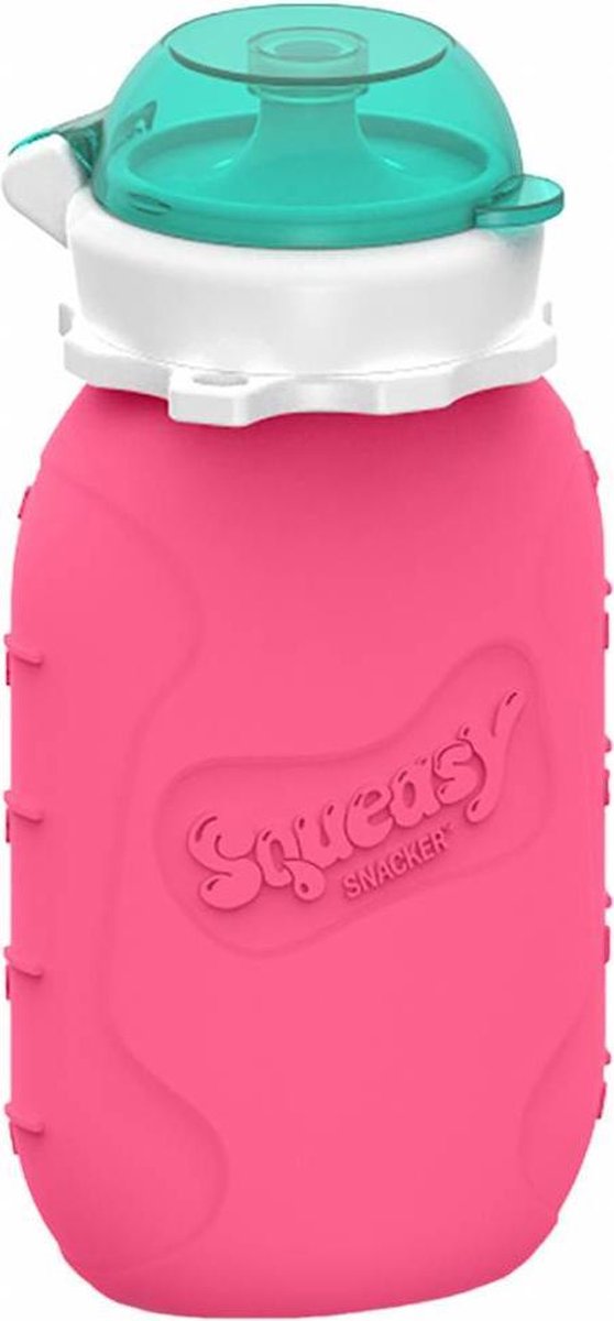 Squeasy Gear Siliconen Knijpzakje 180ml - Pink