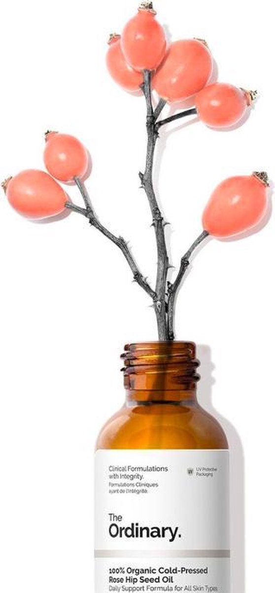 100% Organic Cold-Pressed Rose Hip Seed Oil - The Ordinary - huid- en haarolie