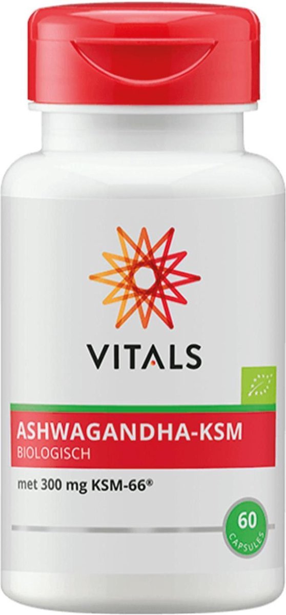 Vitals Ashwagandha-KSM Voedingssupplementen - 60 vegicaps