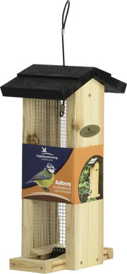 Wildbird Voederhuis Roskilde - Voederhuis - 21x15x37 cm Zwart