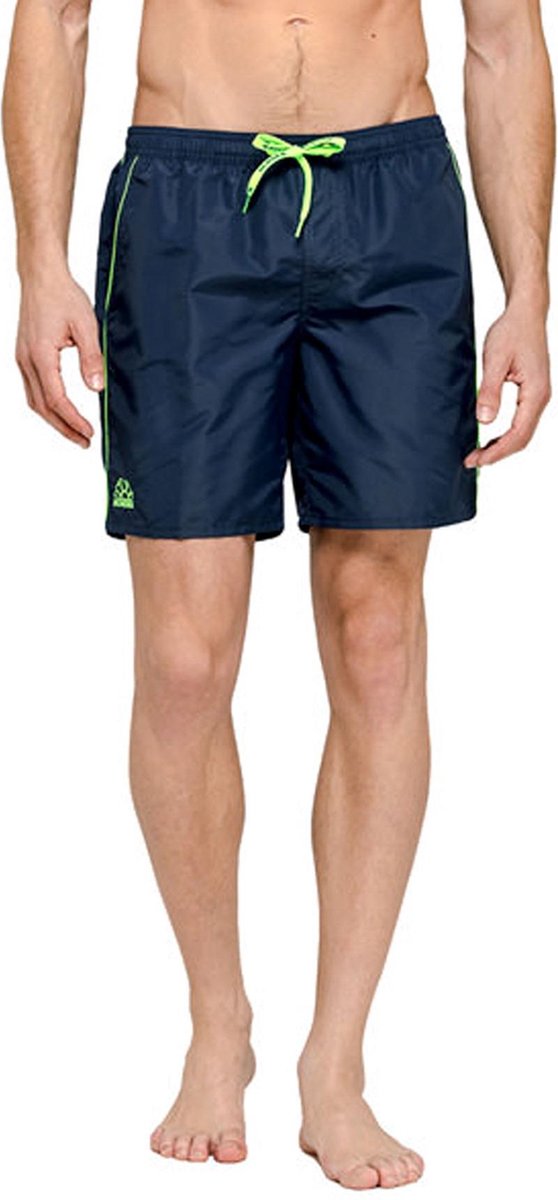 Sundek Zwembroek - Maat S  - Mannen - donker blauw/lime groen
