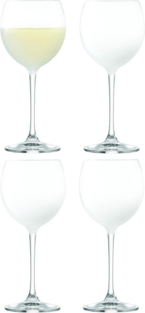 LSA Haze Wijnglazen - Set van 4 Stuks - 400 ml - Wit