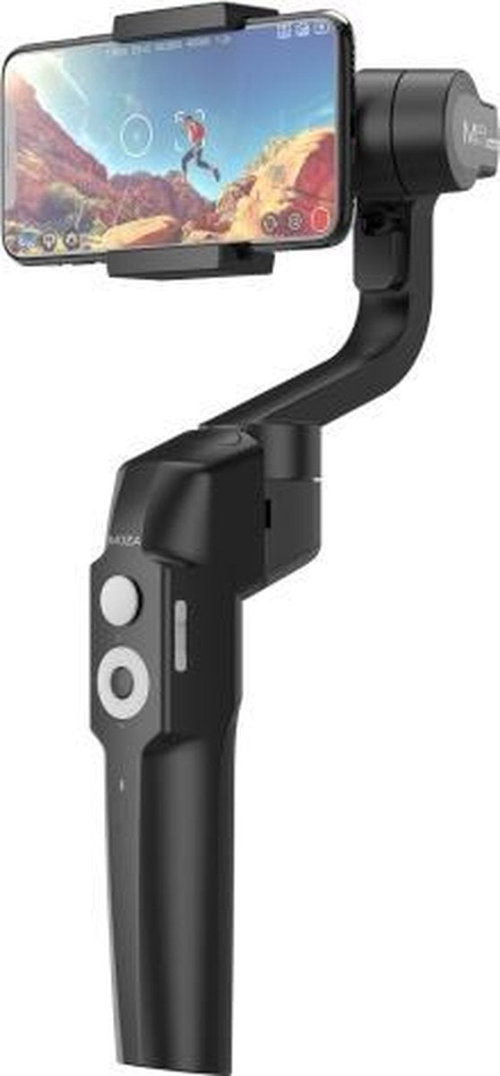 MOZA Mini-S Essential 3-assige opvouwbare handheld gimbal-stabilisator voor actiecamera en smartphone (zwart)