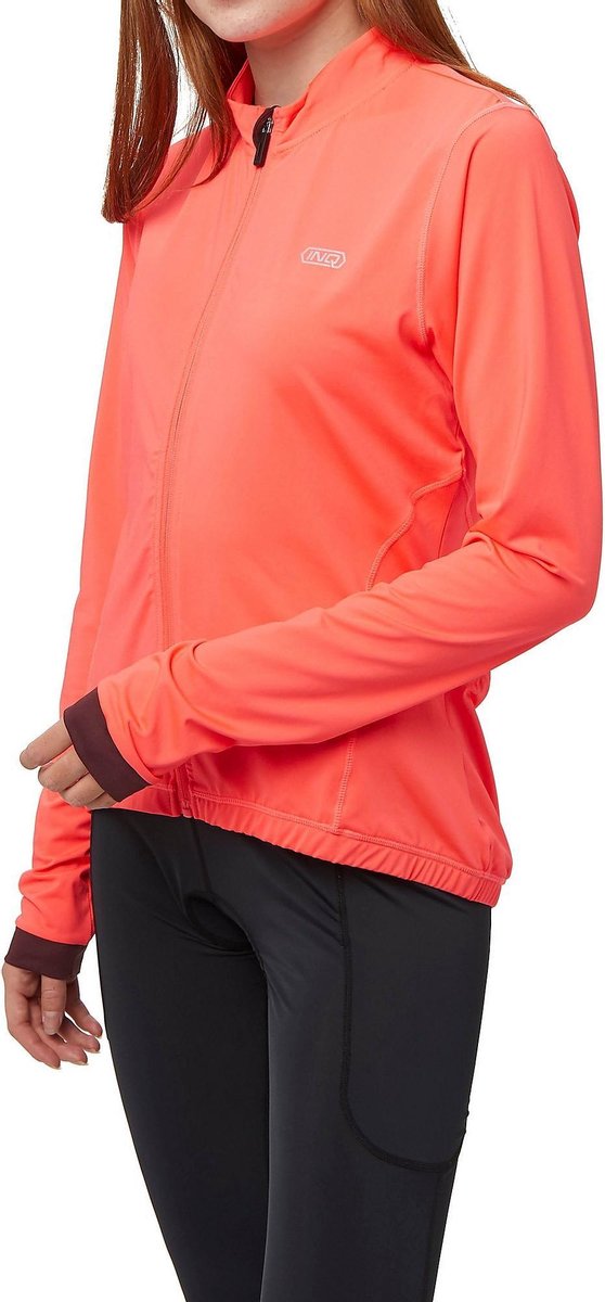 Inq Cadence Fietsshirt / Wielershirt Lange Mouw Roze Dames