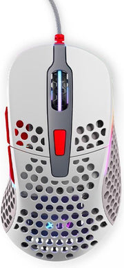 Xtrfy M4 Ultra Light - Optische Esport Gaming muis met RGB - Retro grijs