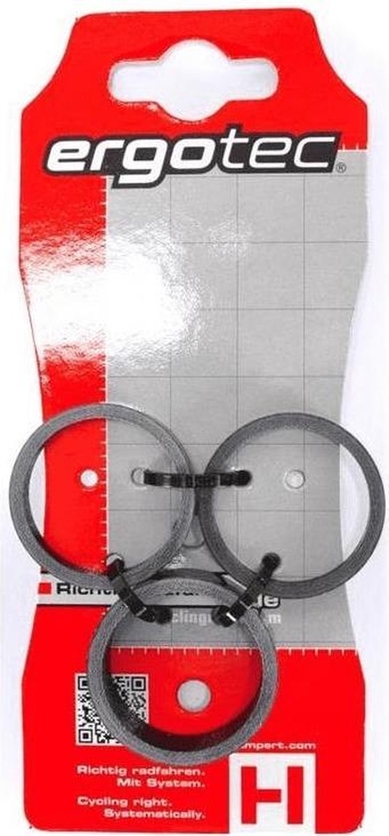 Balhoofd spacerset 1-1/8 (ø28.6) 3-delig 3/5/10mm Carbon
