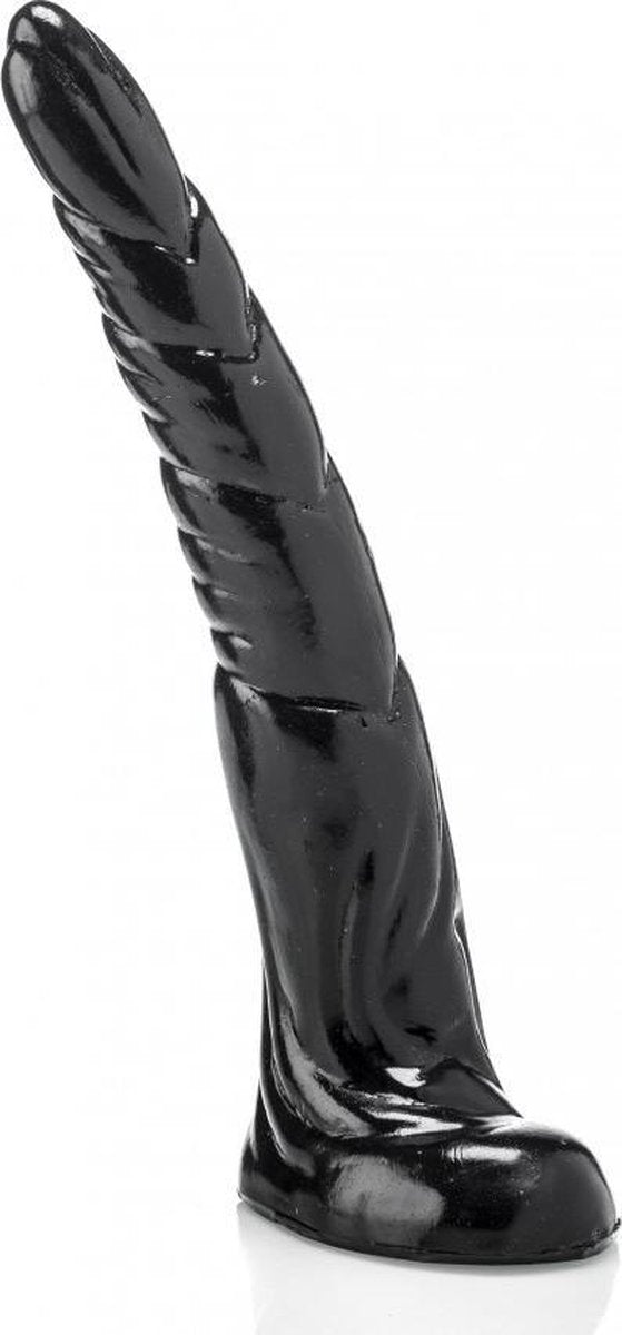 XXLTOYS - Hans - Large Dildo - Inbrenglengte 31 X 6 cm - Black - Uniek design Buttplug - Stevige Anaal plug - Made in Europe
