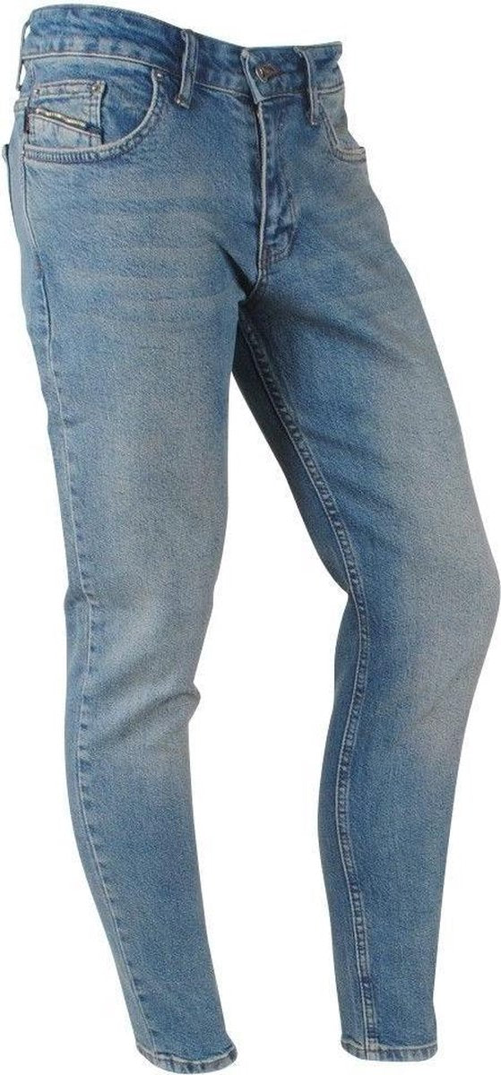 Catch - Heren Jeans - Brown Wash - Stretch - Lengte 32 - Denim