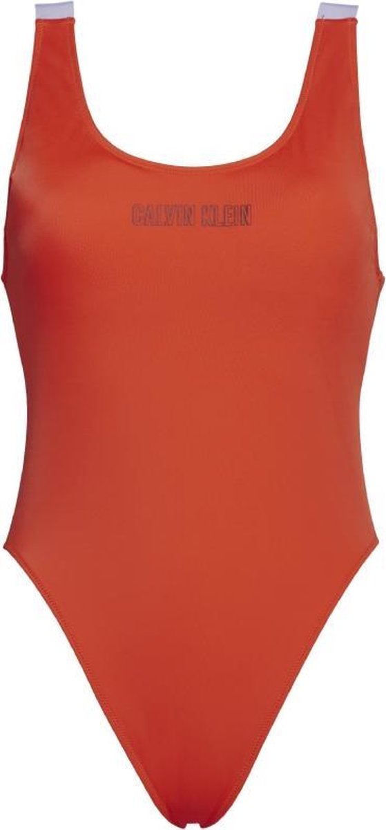 Calvin Klein badpak dames scoop one piece rood