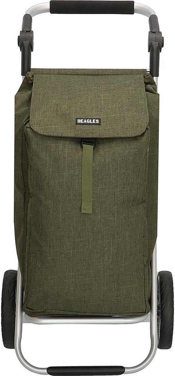 Beagles Alberic Boodschappentrolley olive met koelvak