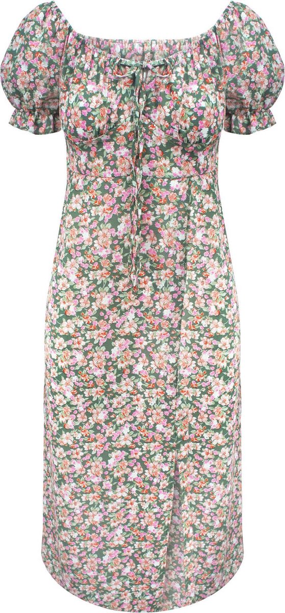 Roses Pofmouw Dress Groen