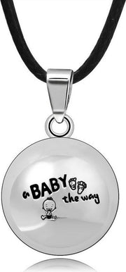 Clariz zwangerschapsbel verzilverd met Baby on the way