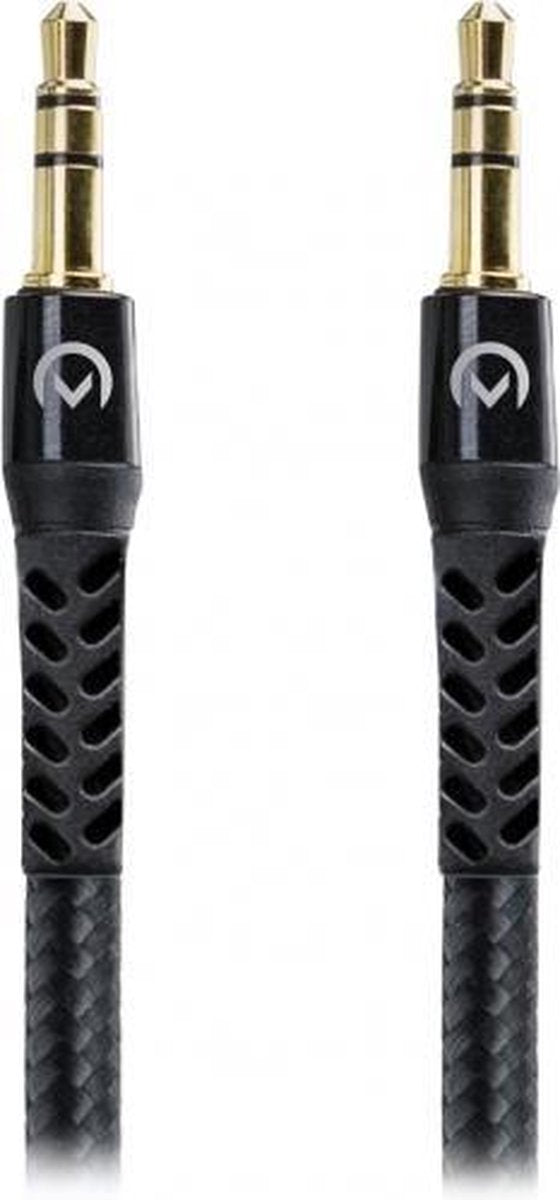 Mobilize Nylon Braided Aux Cable 1.5m Black