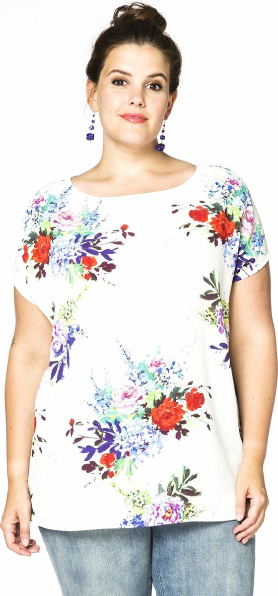 Yoek Blouse met bloemenprint