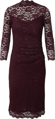 Swing cocktailjurk Aubergine-34